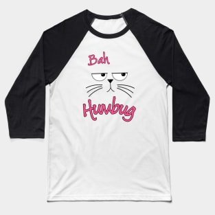 Bah Humbug Grumpy Face Baseball T-Shirt